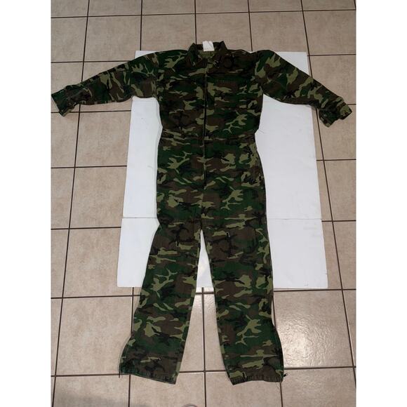 Avid mens camo jumpsuit size XL zip up green - Picture 1 of 5